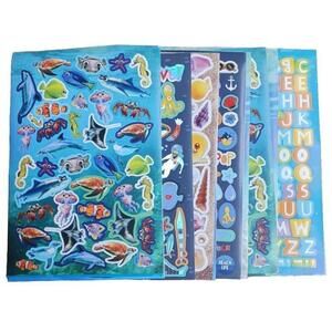Sea Ocean Fish Underwater Themed Sticker Pack 18 Sheets